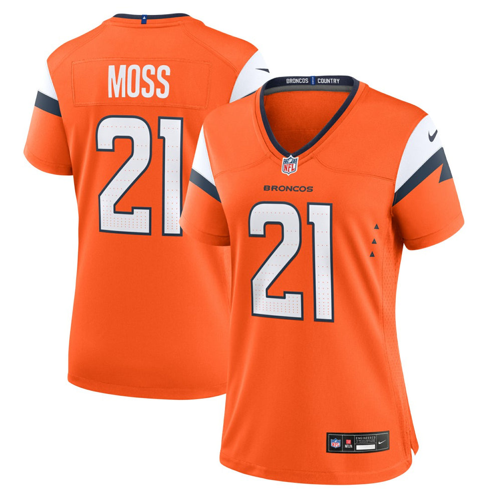 Riley Moss Denver Broncos Women's Team Game Jersey - Orange Jerseys