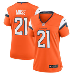 Riley Moss Denver Broncos Women's Team Game Jersey - Orange Jerseys
