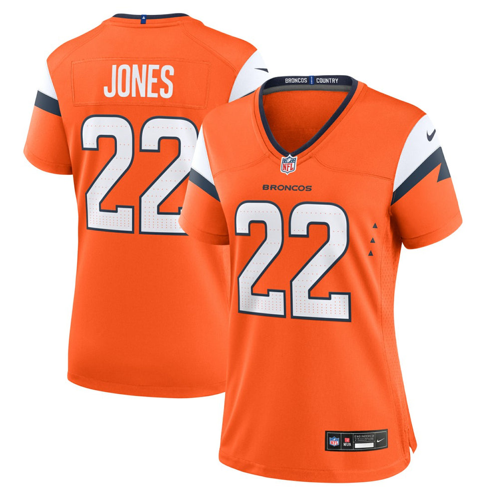 Brandon Jones Denver Broncos Women's Team Game Jersey - Orange Jerseys