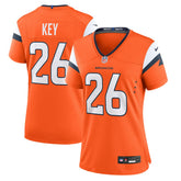 Devon Key Denver Broncos Women's Team Game Jersey - Orange Jerseys