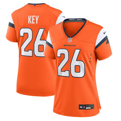 Devon Key Denver Broncos Women's Team Game Jersey - Orange Jerseys