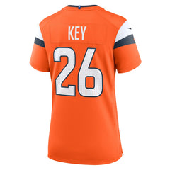 Devon Key Denver Broncos Women's Team Game Jersey - Orange Jerseys