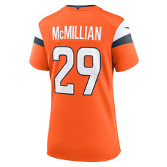 Ja'Quan McMillian Denver Broncos Women's Team Game Jersey - Orange Jerseys