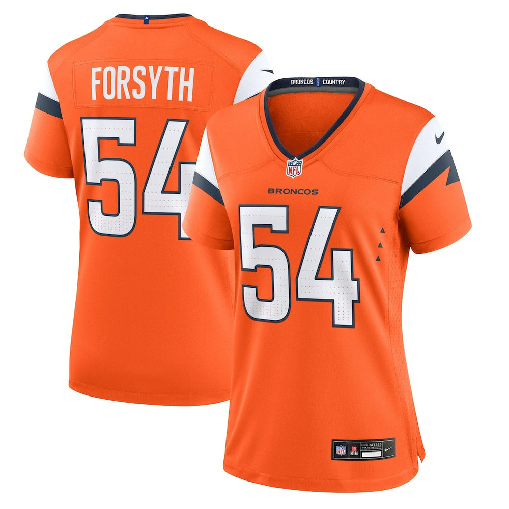 Alex Forsyth Denver Broncos Women's Team Game Jersey - Orange Jerseys