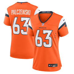 Alex Palczewski Denver Broncos Women's Team Game Jersey - Orange Jerseys