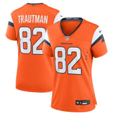 Adam Trautman Denver Broncos Women's Team Game Jersey - Orange Jerseys