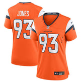 D.J. Jones Denver Broncos Women's Team Game Jersey - Orange Jerseys