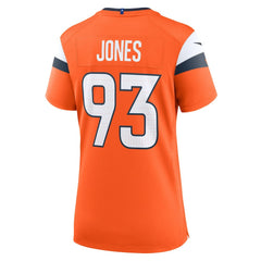 D.J. Jones Denver Broncos Women's Team Game Jersey - Orange Jerseys