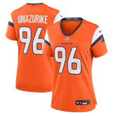 Eyioma Uwazurike Denver Broncos Women's Team Game Jersey - Orange Jerseys