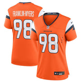 John Franklin-Myers Denver Broncos Women's Team Game Jersey - Orange Jerseys