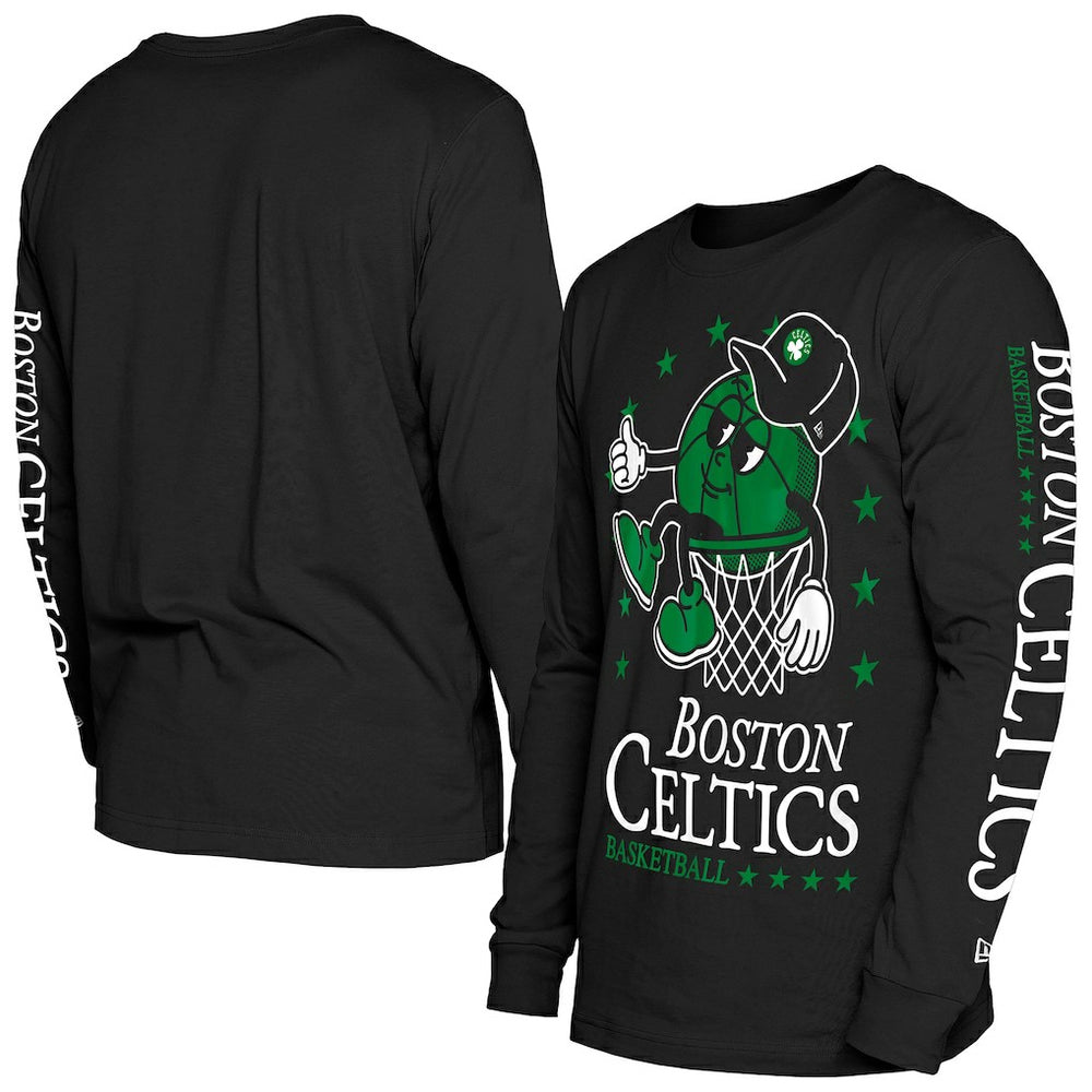 Boston Celtics Old School Sport Long Sleeve T-Shirt Black - New Era outlet