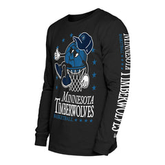 Minnesota Timberwolves Old School Sport Long Sleeve T-Shirt Black - New Era