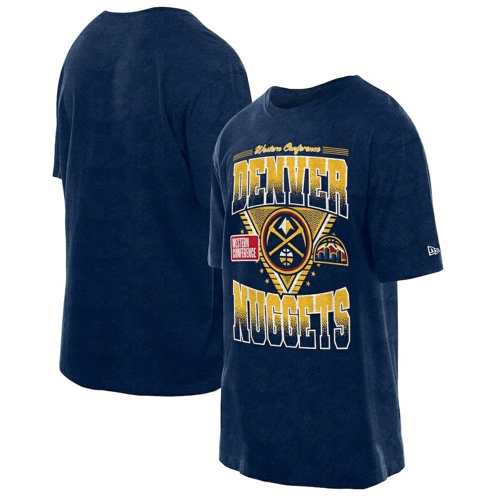 Denver Nuggets Old School Sport Vintage Wash T-Shirt Navy - New Era