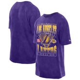 Los Angeles Lakers Old School Sport Vintage Wash T-Shirt Purple - New Era outlet