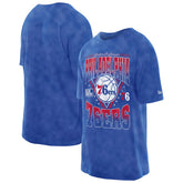 Philadelphia 76ers Boxy Old School Sport Vintage Wash T-Shirt Royal - New Era outlet