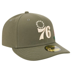 Philadelphia 76ers Tonal Florals 59FIFTY Fitted Hat Olive - New Era outlet