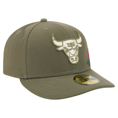 Chicago Bulls Tonal Florals 59FIFTY Fitted Hat Olive - New Era outlet