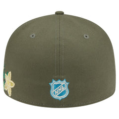 Philadelphia Flyers New Era Tonal Florals 59FIFTY Fitted Hat - Olive | US 202223636