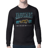 Jacksonville Jaguars Starter Retro Team Logo Long Sleeve T-Shirt - Black T-shirts