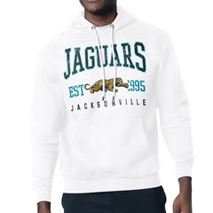 Jacksonville Jaguars Starter Retro Team Logo Pullover Hoodie - White Hoodies