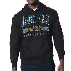 Jacksonville Jaguars Starter Retro Team Logo Pullover Hoodie - Black Hoodies