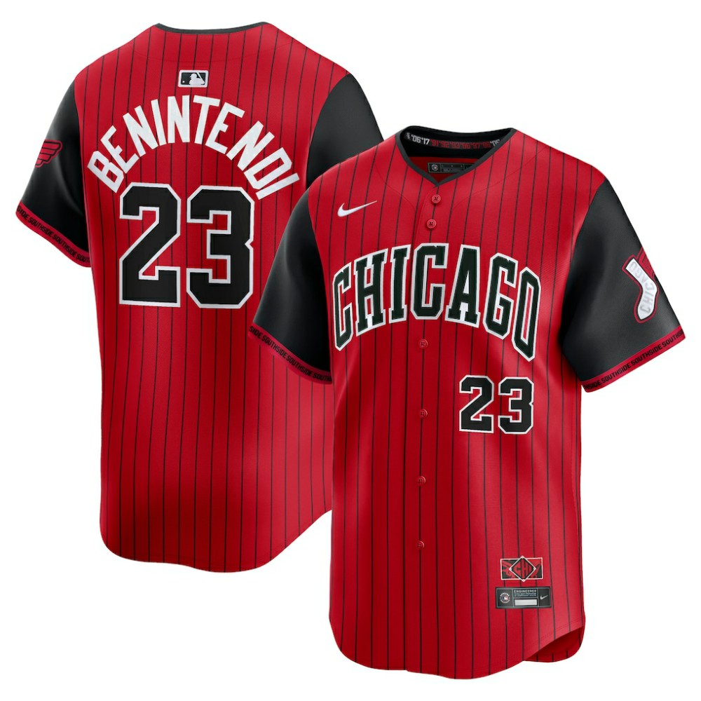 Andrew Benintendi Chicago White Sox Nike 2025 City Connect Limited Player Jersey - Red/Black Jerseys