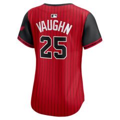 Andrew Vaughn Chicago White Sox Nike Women's 2025 City Connect Limited Player Jersey - Red/Black Jerseys