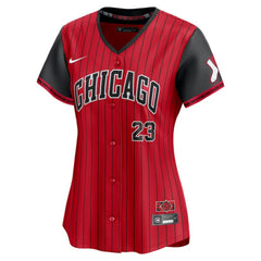 Andrew Benintendi Chicago White Sox Nike Women's 2025 City Connect Limited Player Jersey - Red/Black Jerseys