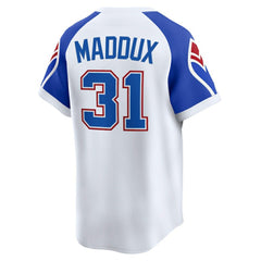 Greg Maddux Atlanta Braves Nike Throwback Cooperstown Collection Limited Jersey - White Jerseys