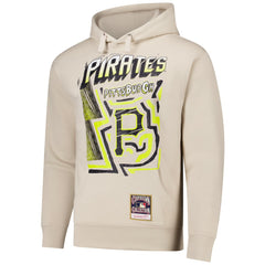 Pittsburgh Pirates Mitchell & Ness Sidewalk Sketch Pullover Hoodie - Cream Hoodies