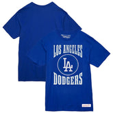 Los Angeles Dodgers Mitchell & Ness Arched Logo Slub T-Shirt - Royal T-shirts