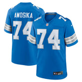 Kayode Awosika Detroit Lions Team Game Jersey - Blue Jerseys