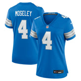 Emmanuel Moseley Detroit Lions Women's Team Game Jersey - Blue Jerseys