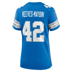 Jalen Reeves-Maybin Detroit Lions Women's Team Game Jersey - Blue Jerseys