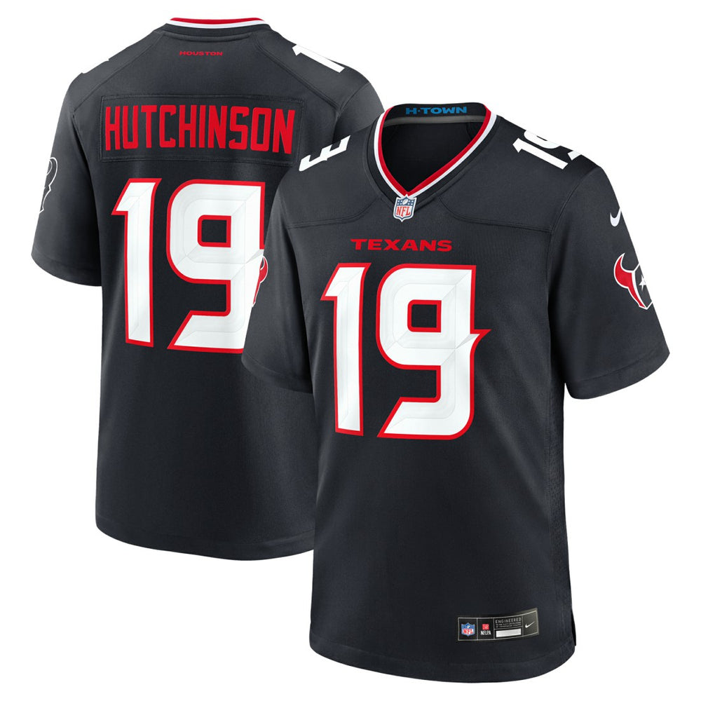 Xavier Hutchinson Houston Texans Team Game Jersey - Navy Jerseys