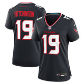 Xavier Hutchinson Houston Texans Women's Team Game Jersey - Navy Jerseys