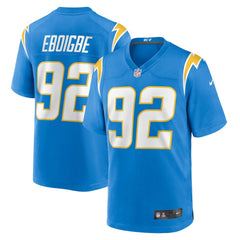 Justin Eboigbe Los Angeles Chargers Team Game Jersey - Powder Blue Jerseys
