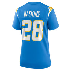 Hassan Haskins Los Angeles Chargers Women's Game Jersey - Powder Blue Jerseys