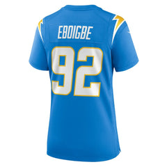 Justin Eboigbe Los Angeles Chargers Women's Game Jersey - Powder Blue Jerseys