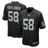 Jackson Powers-Johnson Las Vegas Raiders Team Game Jersey - Black Jerseys