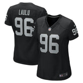 Jonah Laulu Las Vegas Raiders Women's Game Jersey - Black Jerseys