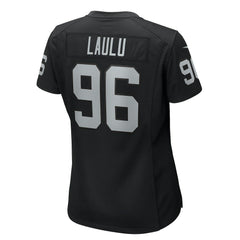 Jonah Laulu Las Vegas Raiders Women's Game Jersey - Black Jerseys