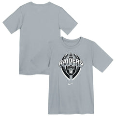 Las Vegas Raiders Preschool Icon Legend Dri-FIT T-Shirt - Gray T-shirts