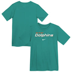 Miami Dolphins Preschool Wordmark T-Shirt - Aqua T-shirts