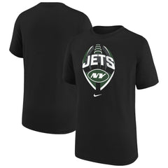 New York Jets Youth Icon Legend T-Shirt - Black T-shirts