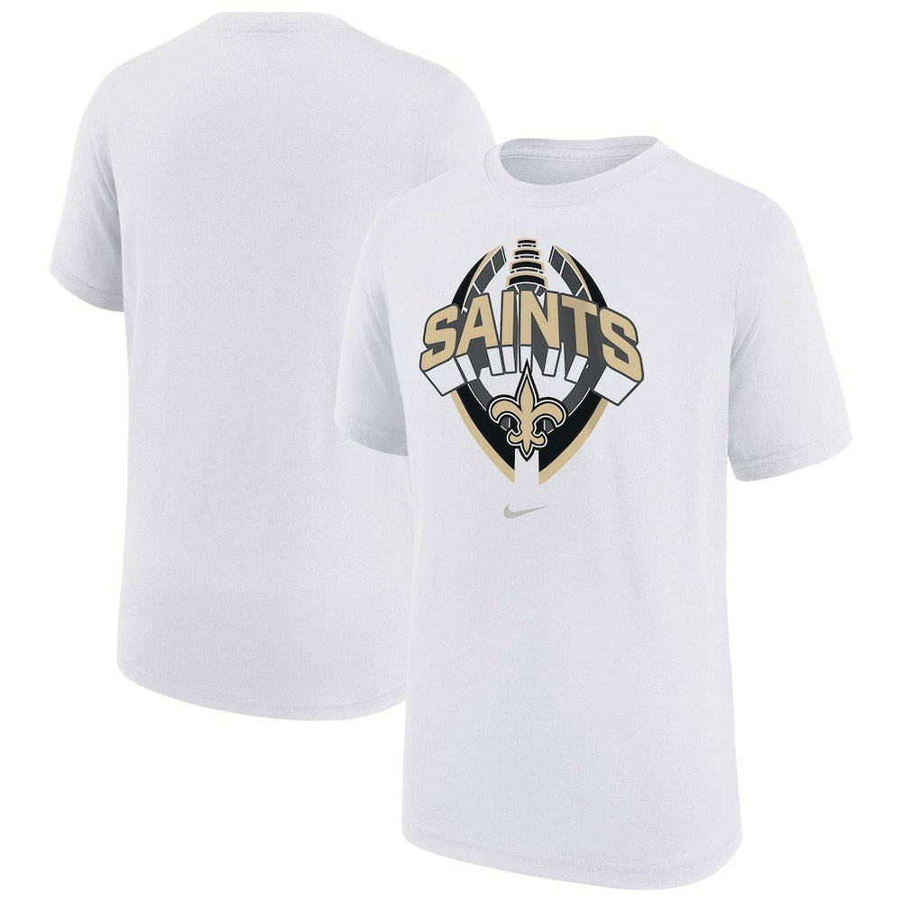 New Orleans Saints Youth Icon Legend T-Shirt - White T-shirts