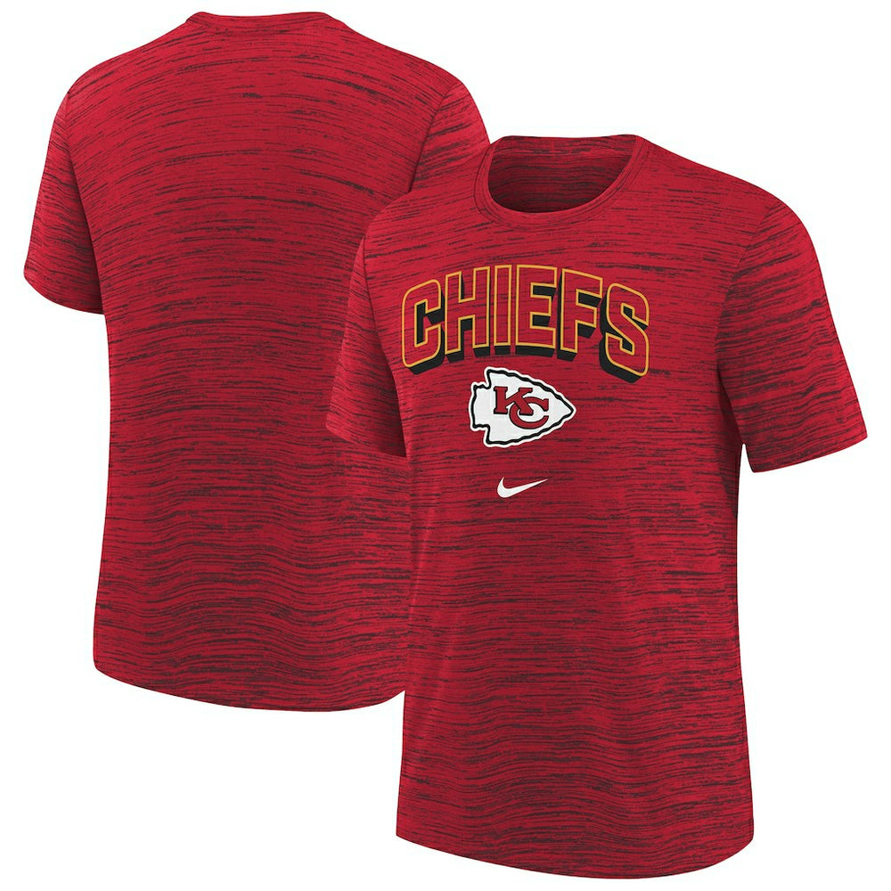 Kansas City Chiefs Youth Sideline Velocity Performance T-Shirt - Red T-shirts