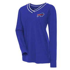 Buffalo Bills Antigua Women's Symbolic Long Sleeve V-Neck Top - Royal Tops