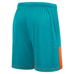 Miami Dolphins Big & Tall Best of the Best Performance Shorts - Aqua/Orange Shorts