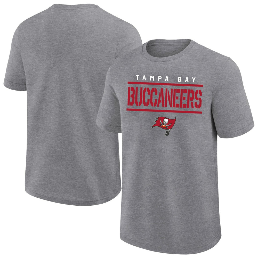 Tampa Bay Buccaneers Big & Tall Top Notch T-Shirt - Heather Gray T-shirts